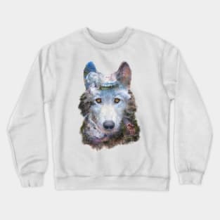 Wolf Moon Surreal Crewneck Sweatshirt